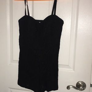Forever 21 exclusive black lace romper